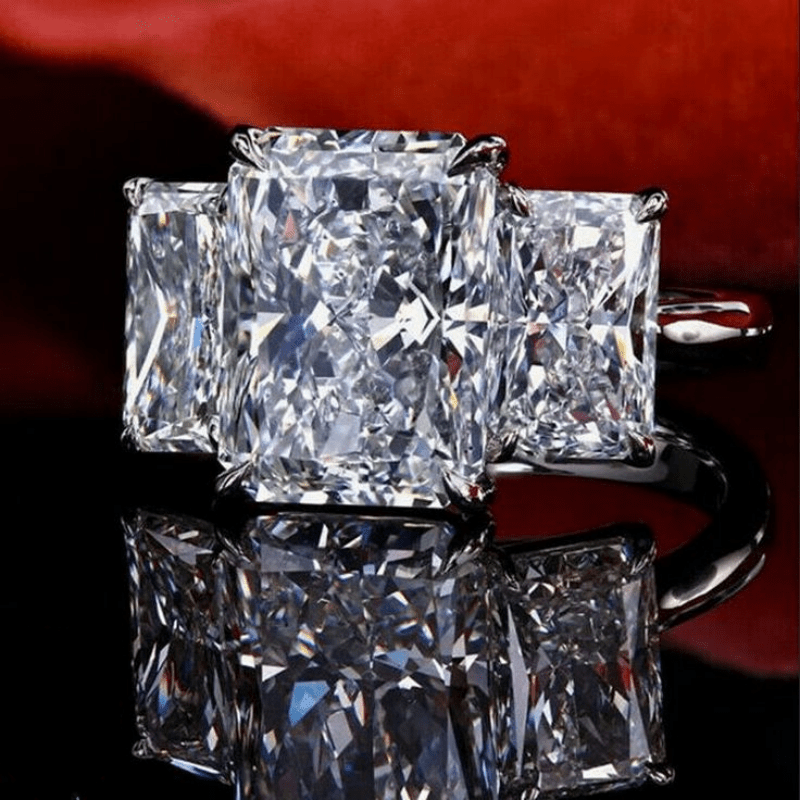 Princess Cut Zirconia Ring Timeless Elegance Anniversary Gift
