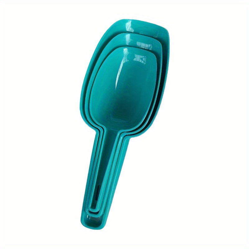 A Collection Of 3 High-quality Colored Plastic Shovels, Designed With Thickened Material, In Specifications, Suitable For Use , For Pet Food, Waste, Cat Litter, And Gardening