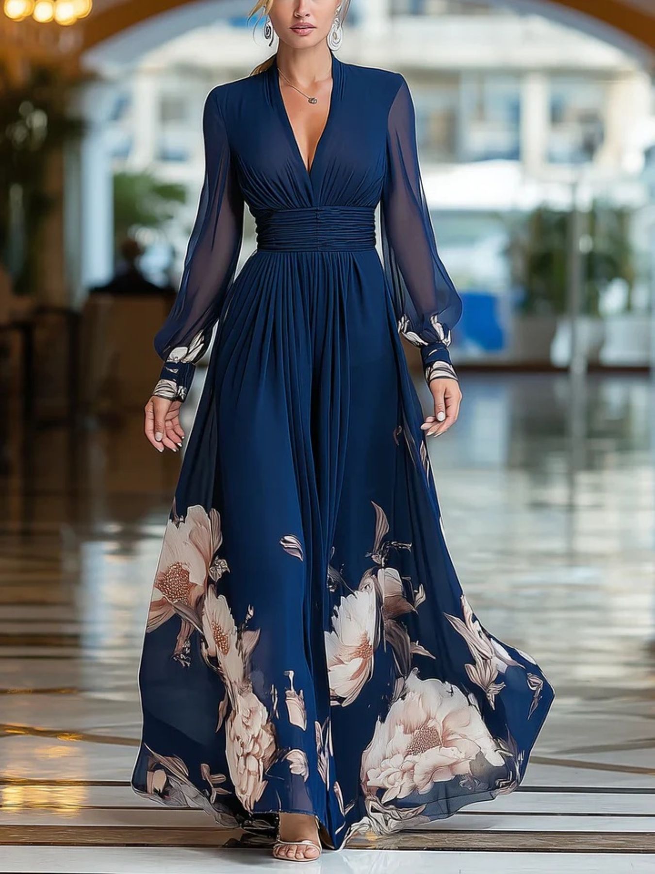 long sleeve formal dresses sold on Temu United States