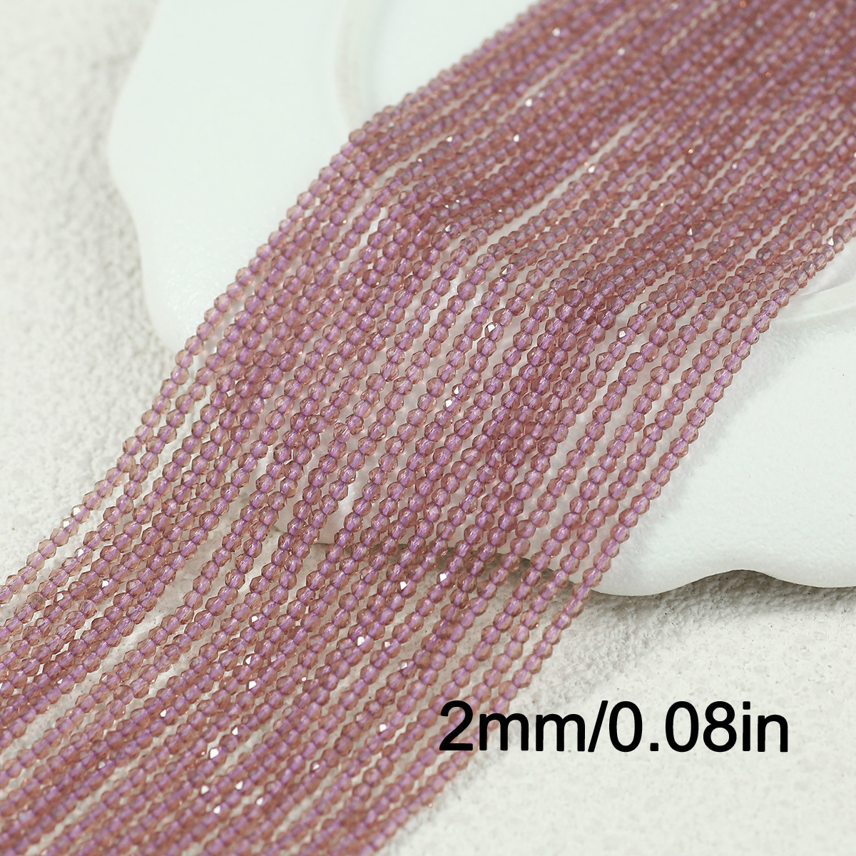 TEMU 540pcs Of 2mm Purple Glass Crystals For Art, Crafts, And Sewing Supplies, Bead Jewelry, Decorative Beads, Lightweight Additions For Mobile Phone