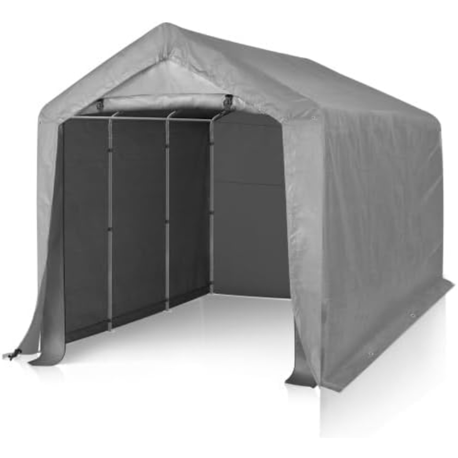 TEMU Bonnlo Carport Garaje Toldo 240X365cm, Cobertizo Inflable con Construcción de Tubos de Acero Resistente, Toldo para Coche, (240X365cm)