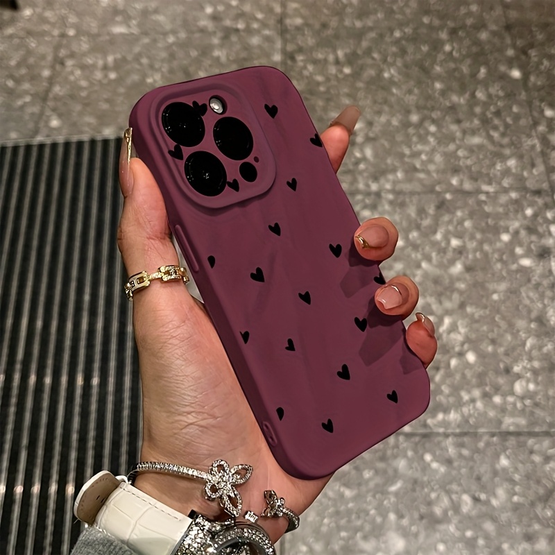 TEMU Custodia per Telefono: Motivo a a , Texture, Copertura Completa. Compatibile con iPhone X/11/12/13/14/15/16/17/Air/Pro/Pro Max/Plus. Protezione