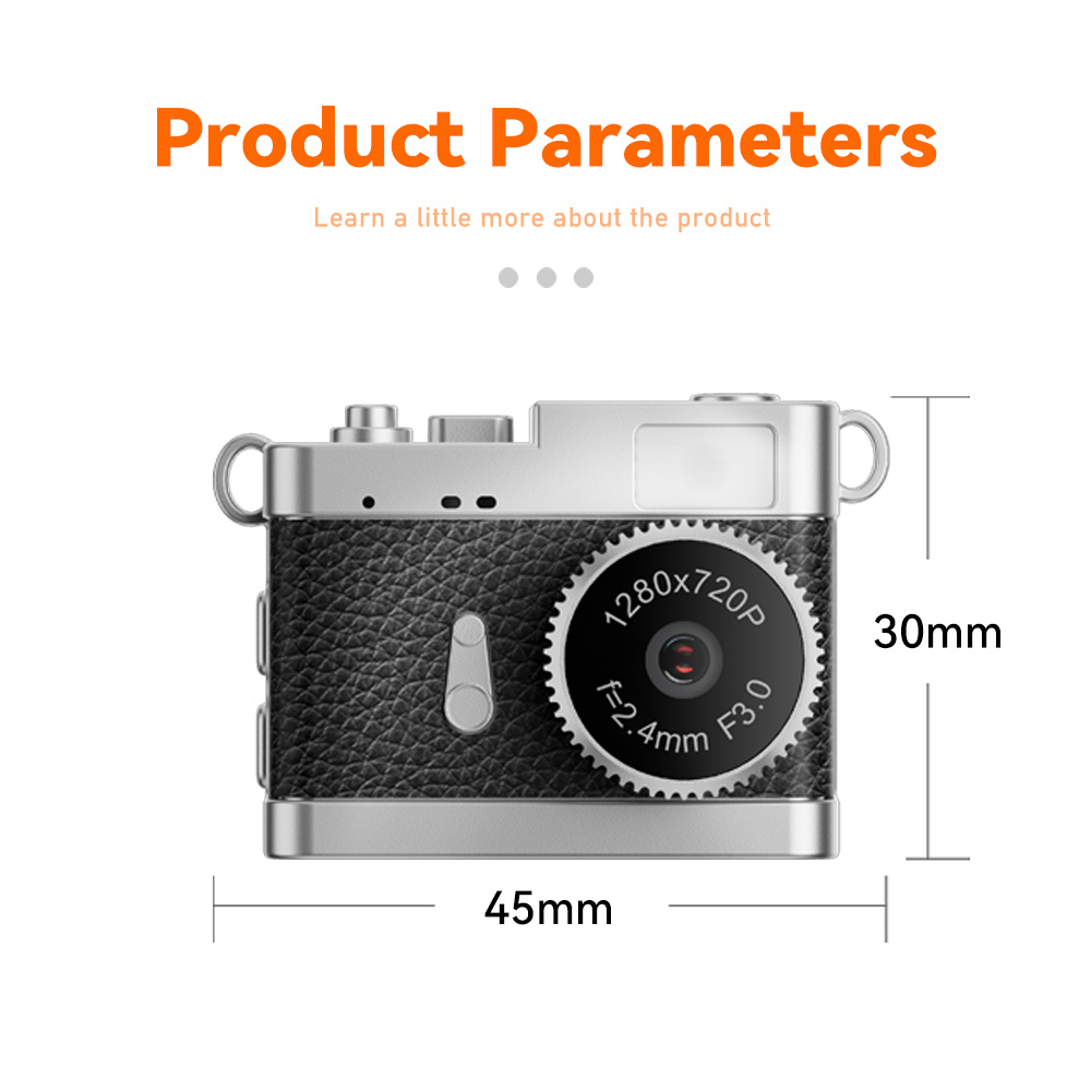 Cámara digital mini retro de 2.44 cm con resolución 720p, visor en tiempo real para fotos y video, batería recargable de 180mAh, compacta y portátil, ideal para principiantes, regalo perfecto para navidad o cumpleaños, sin tarjeta de memoria, fácil de usar