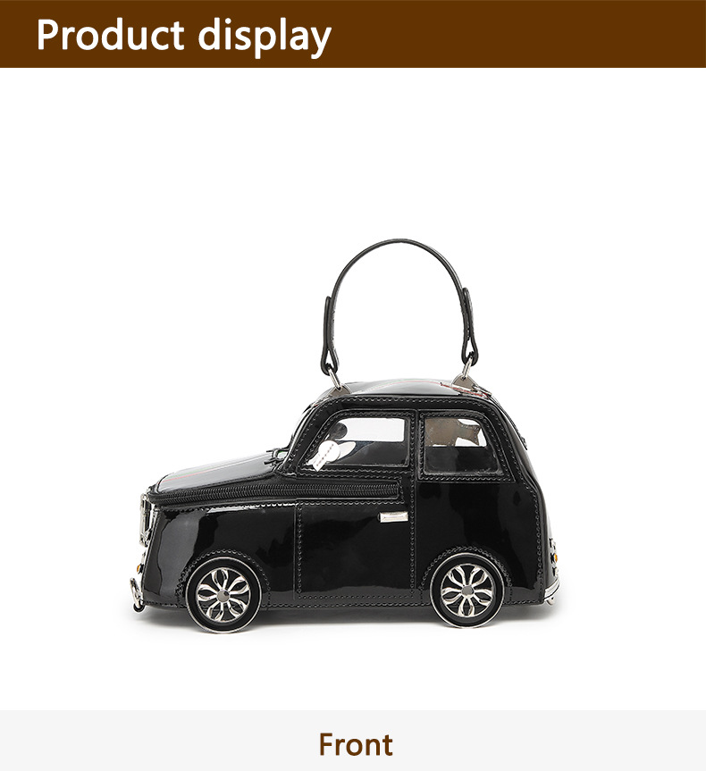 Women's 3D Mini Car-Shaped Handbag - Cute Purse with Adjustable Crossbody/Shoulder Strap, Golden-Tone Door Handle & Realistic Headlights - Pink/Golden/Black (-Like) Bag for Daily Use, Parties, - Stylish Gift Idea