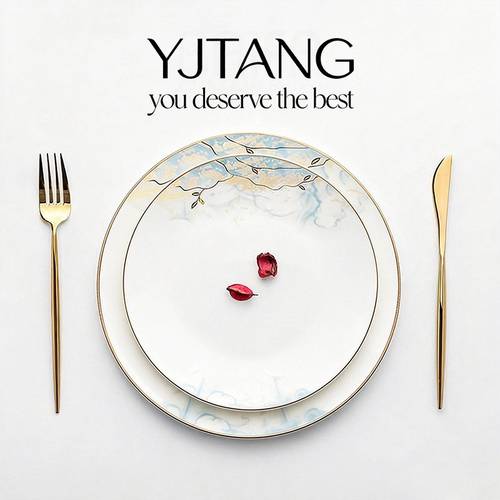 chinese style ceramic dinnerware set hotel grade table setting dishes bowls for everyday use perfect housewarming wedding registry gift stoneware