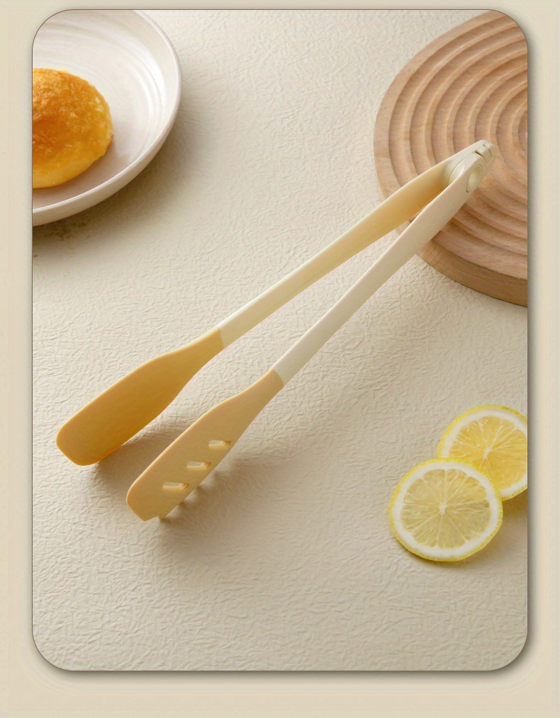 silicone clip detachable kitchen grilling tongs steak flipping tongs heat resistant high temperature   one tongs and noodle clip Product details 15