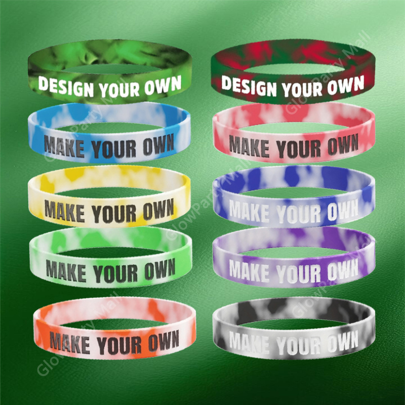 69pcs Customizable Mixed Color Wristbands, Gift for Couples & Friends