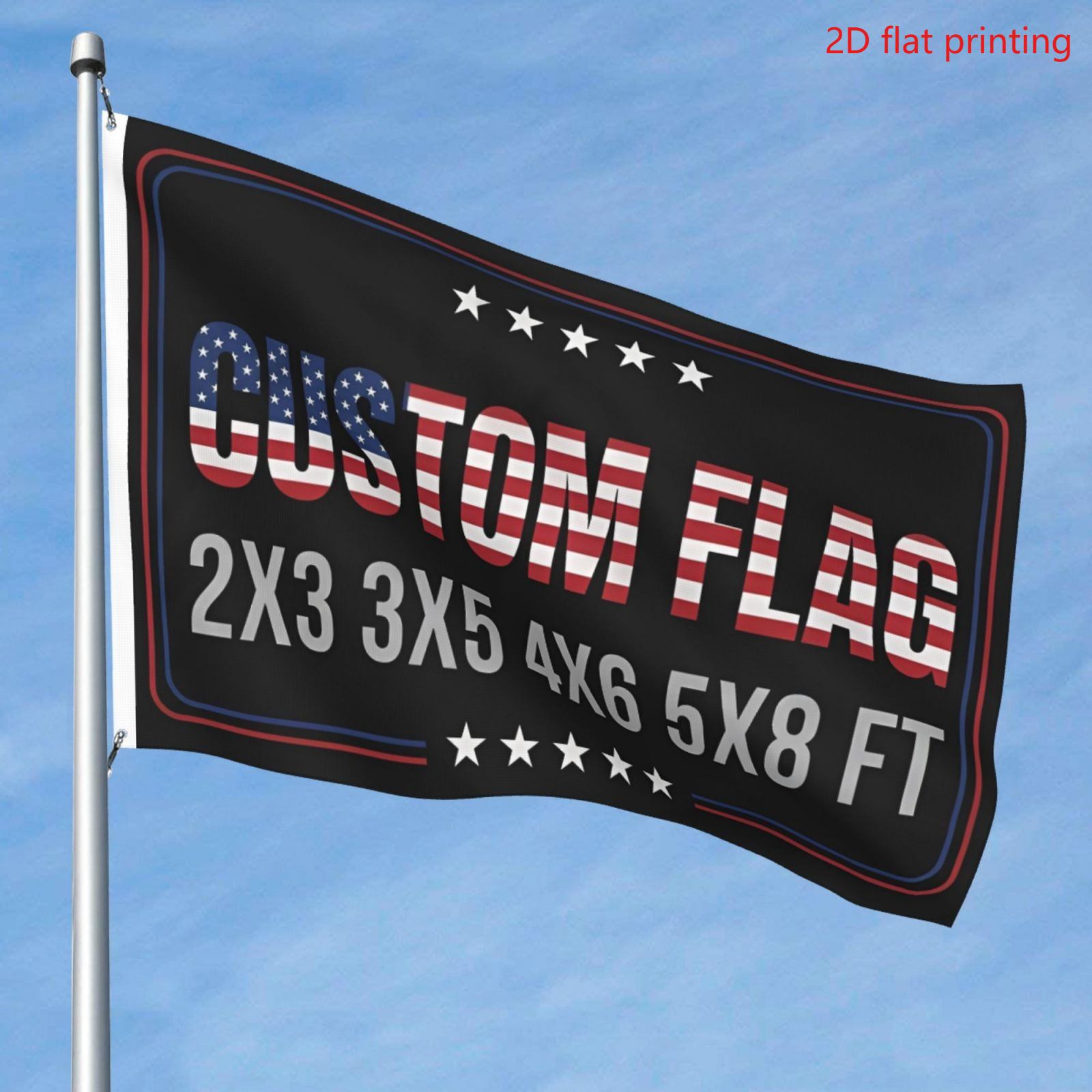 TEMU 2d Flat - Custom Banners , Create Your Own Design With Logo, Image, 2d Flat - Or Text. , Perfect For Indoor And Outdoor Use, Including Lawn,