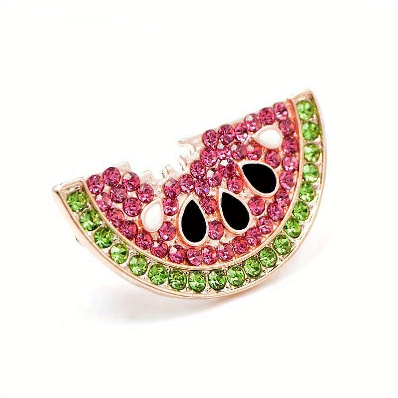 E-shop Wunderschöne Strass-Wassermelonen-Broschen für Damen und Herren, für Kleidung und Schultaschen. Ein charmantes Geschenk für Studenten mit