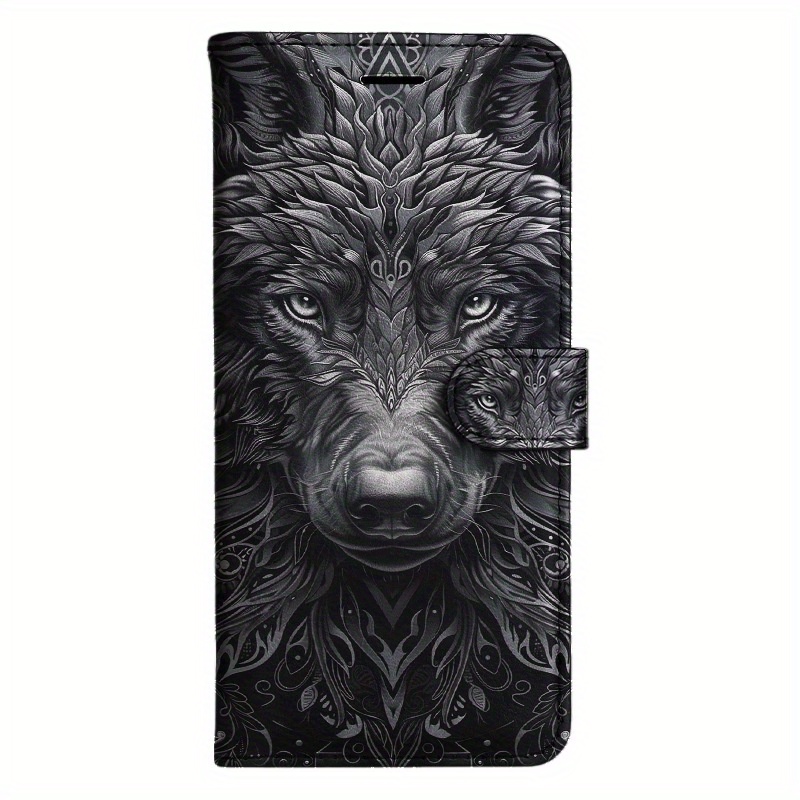 TEMU Magnetic Flip Wallet Case By Black Wolf Featuring A Card Holder Stand, Compatible With Google Pixel Models 6a, 6, 7, 7a, 8, 8a, 9, 9a, And Pro