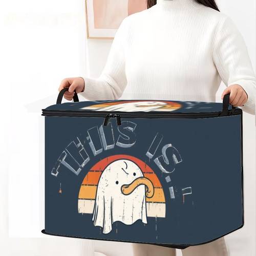 single themed storage box with retro sunset smooth polypropylene suitable for room playroom for crafts personal items motif decorative box