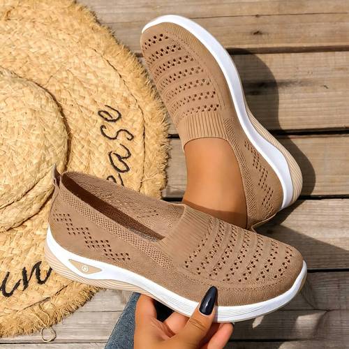 item picture womens minimalist low top walking sneakers lightweight casual shoes with breathable hollow mesh upper wear resistant soles with soft fabric insoles minimalist footwear in multiple colors women shoes