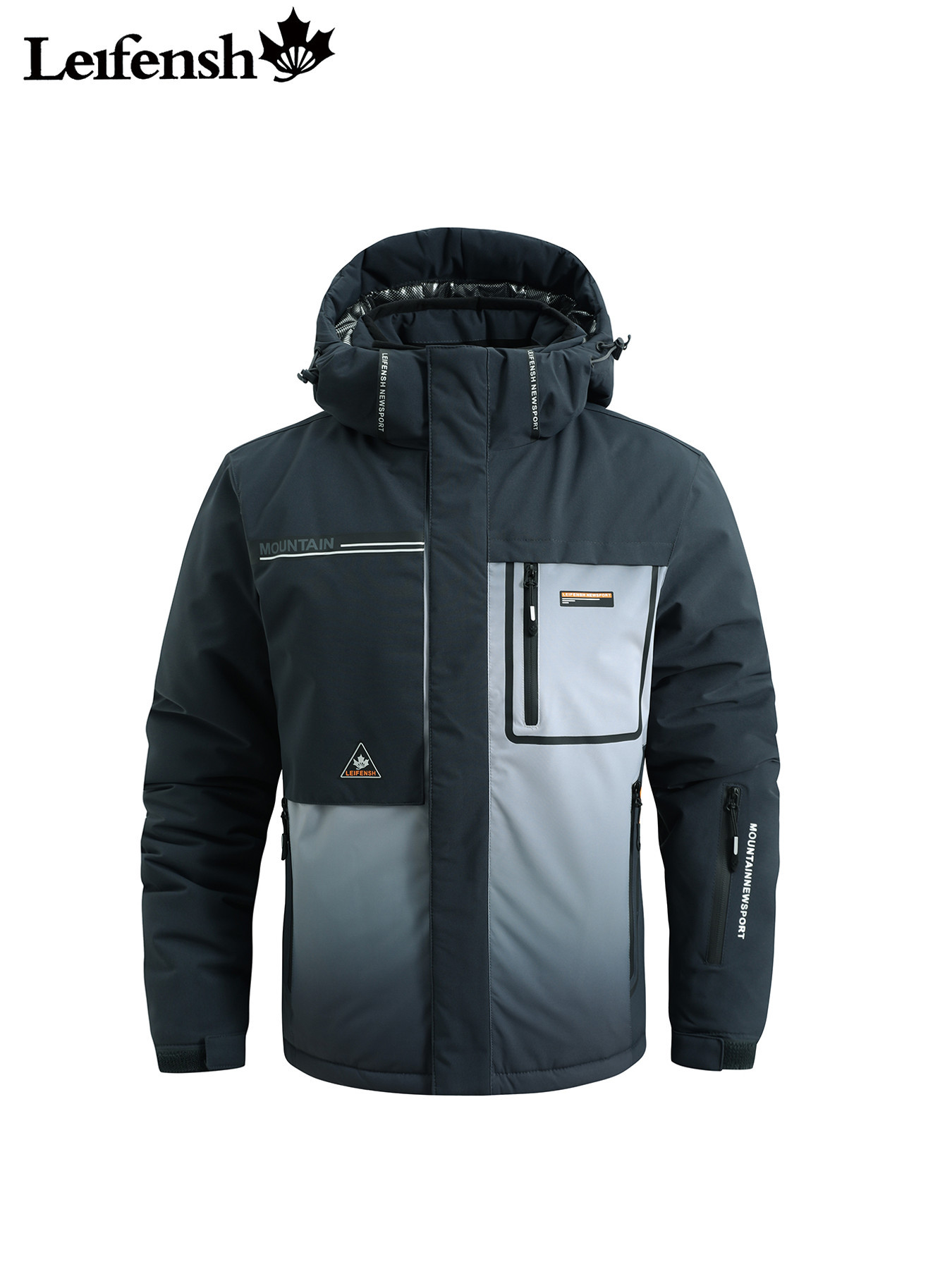 Men's Ski Suit 2pcs Set, Windproof Snowboard Ski Set