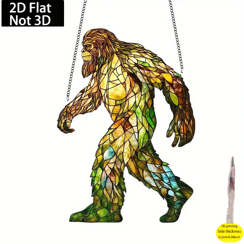 TEMU 2d Flat, 1pc, Sun Catcher Acrylic Pendant, Wall Art Decoration, Bar Style, Men's Cave Decor, Romantic Ornament, Outdoor Use, Garden Porch,