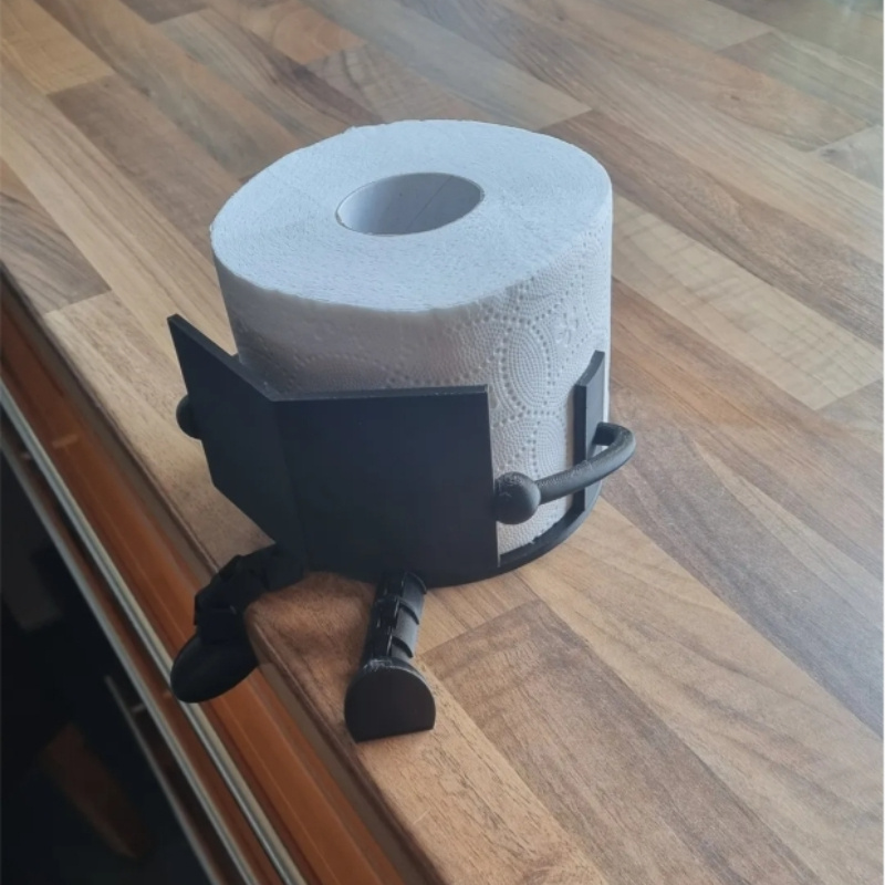 Porta Rotolo Di Carta Igienica A Forma Di Lumaca – Stampato In 3D Con Grandi Occhi – Accessorio Bagno Divertente