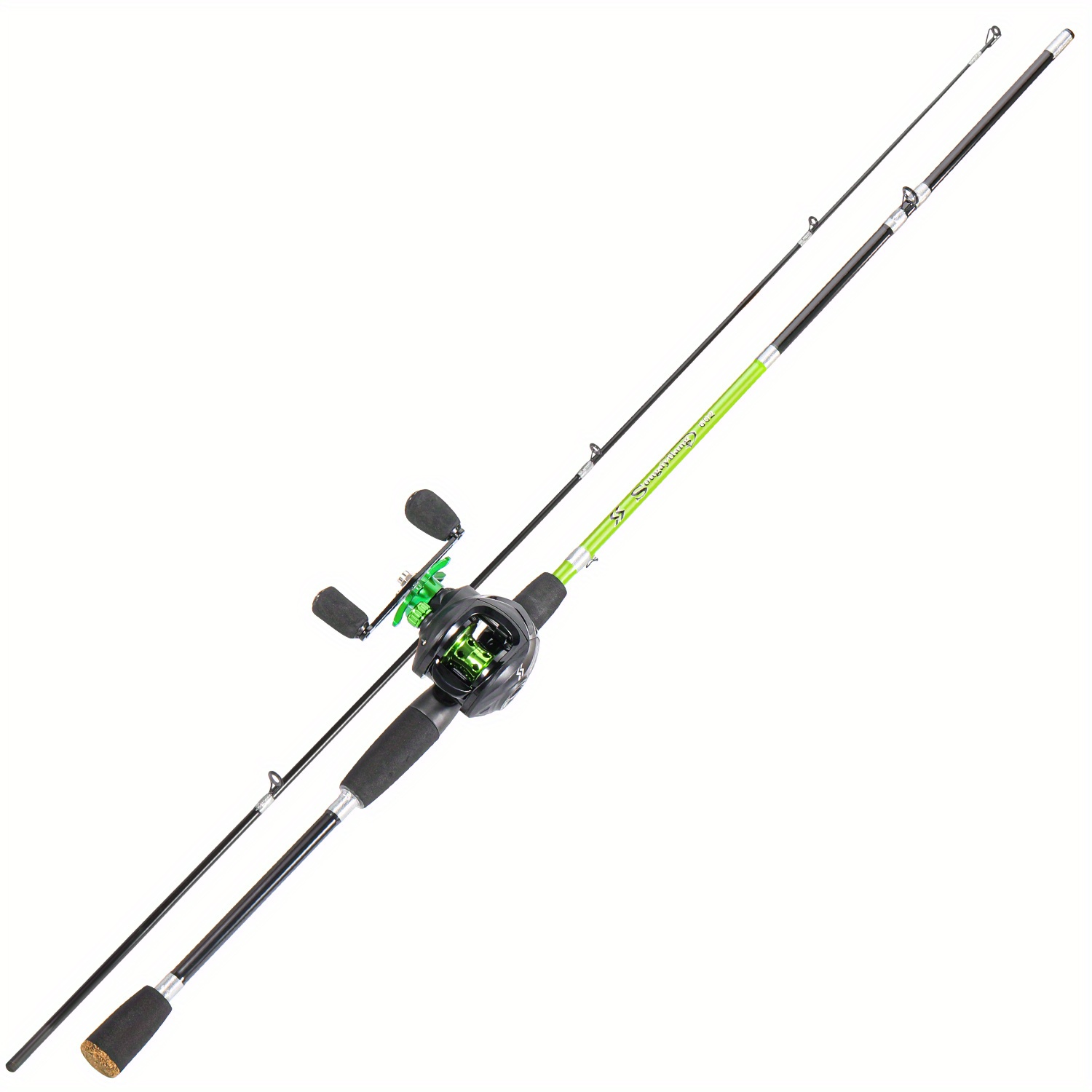Image of Sougayilang Fishing Rod And Reel Combo, 180cm-5.91ft Strong Composite Fiberglass Fishing Rod And Smooth Drop-down Reel Or Spinning Reel Combo Suitable For Beginner Fishing