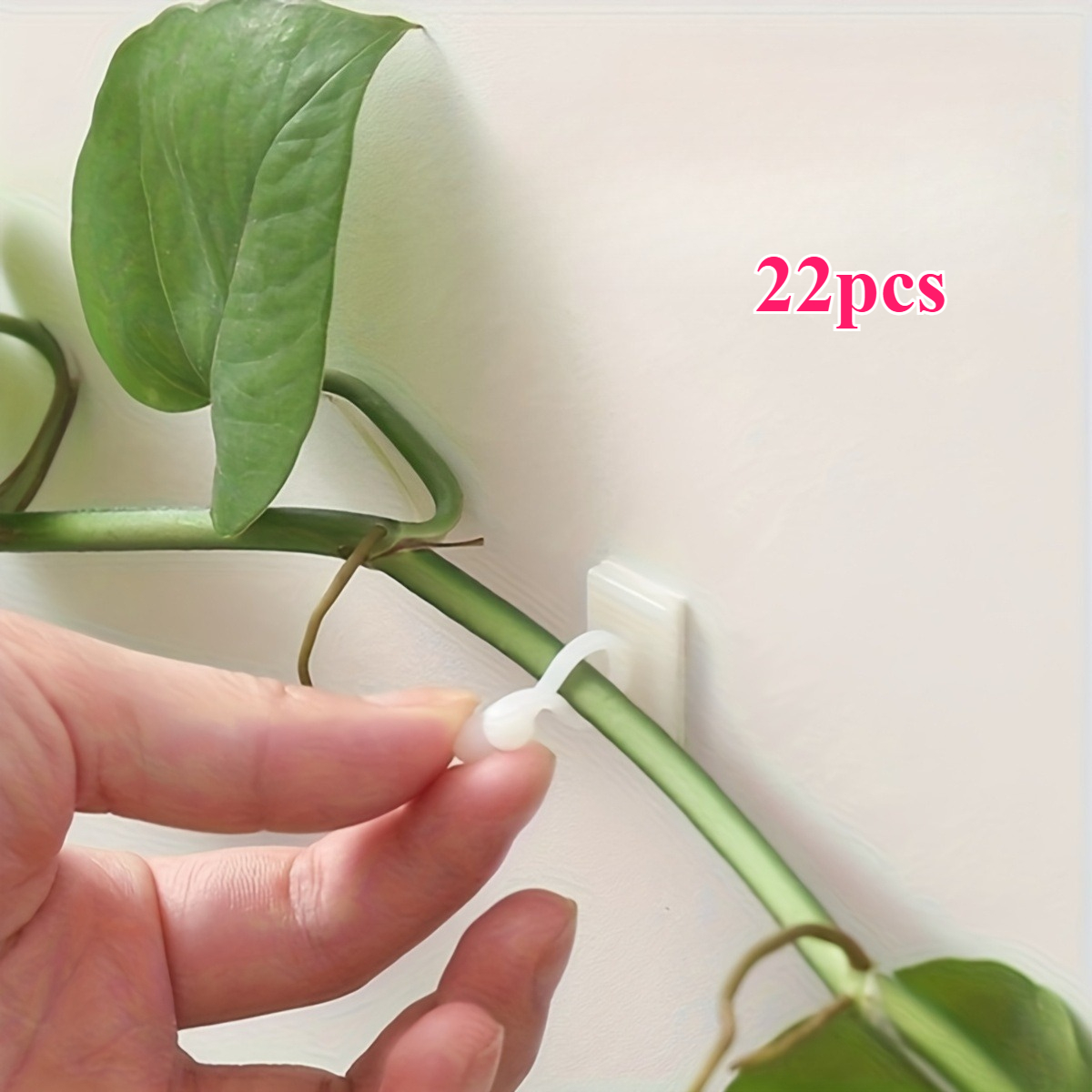 TEMU 22-pack Garden Plant Climbing Wall Fixed Clips Vine Self-adhesive Plant Climbing Wall Fixed Hooks