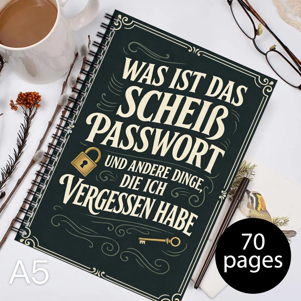1pc german password organizer notebook ruled inner page design portable   suitable for adults seniors parents password and login   tool thoughtful assistant practical tech gift for online and home office