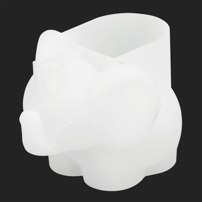 E-shop DIY Niedlicher Elefantenförmiger Zement-Blumentopf Silikonform Aromatherapie-Gipsform, DIY Aromatherapie-Gips-Kerzenform, Niedlicher