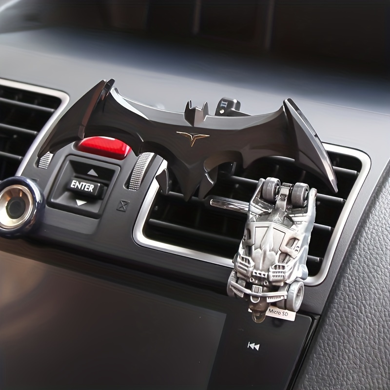 

[bat-shaped Car Phone Holder] Bat-inspired Car Phone Holder, Abs Material, Mechanical Gravity Vent Mount, Universal For Air Vents