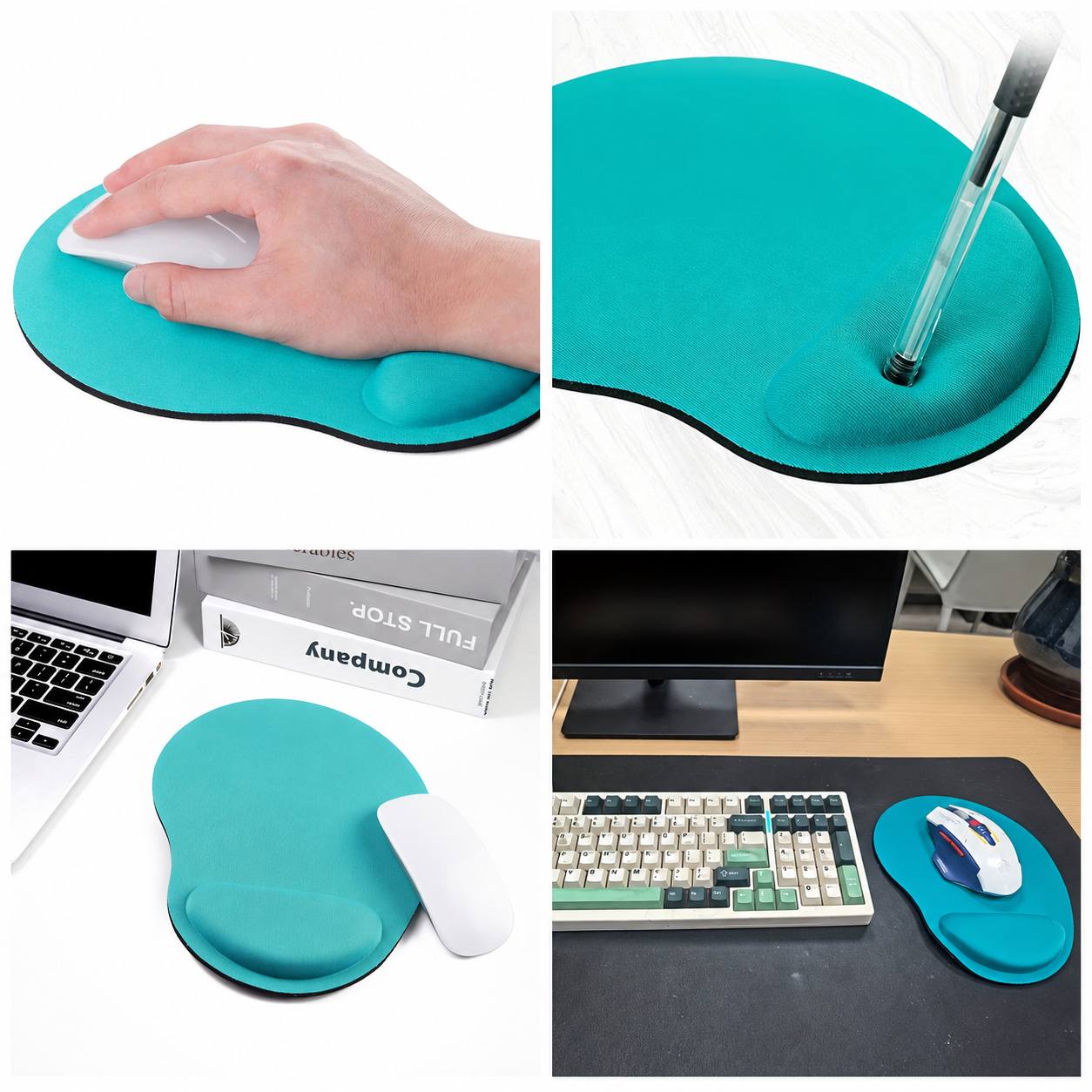 Ergonomic Wrist Rest Mouse Pad with Soft Memory Foam