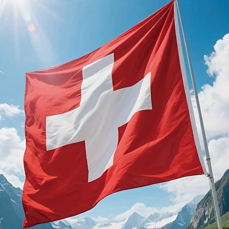 1 stück quadratische   flagge, doppelseitig bedruckt, 120  cm,   für den außenbereich