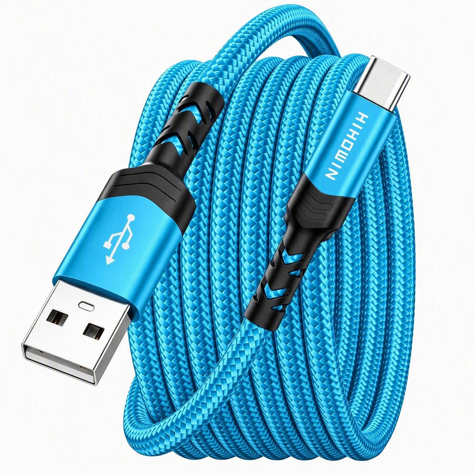 TEMU Fast Charging Usb C Cable, Nylon Braided Usb-a To Usb-c Cable, Type C Charge Cable Suitable For Galaxy S27/s26/s25/s24 For Lg For And More
