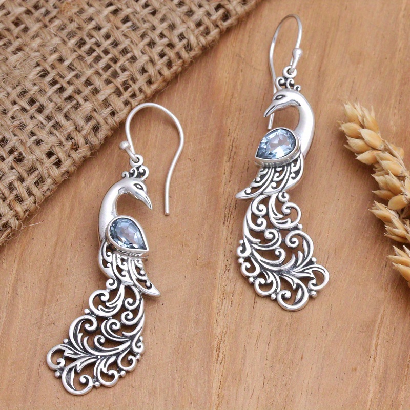 TEMU 2pcs Stylish And Exquisite Vintage Earrings Bohemian Earrings Peacock Earrings Men's And Women's Earrings Christmas Gifts For Relatives Daily