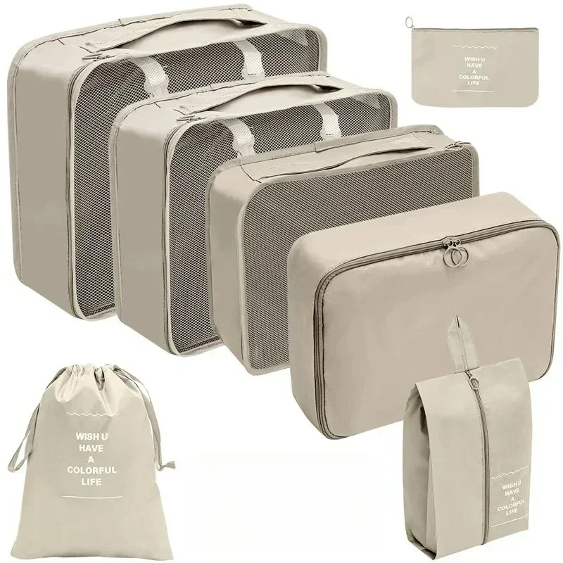 Set Of Packing Cubes For Travel With Options, Designed For Organizing Clothes, Shoes, And Socks In Your Suitcase, Featuring Foldable And Portable Storage Boxes