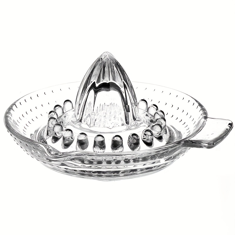 TEMU A Glass Juicer For Featuring A Handle And Spout, Designed For Manually Extracting For Juice. This Kitchen Is -resistant And Includes A Control