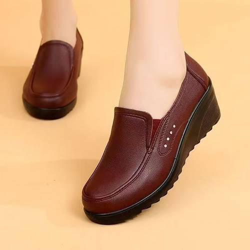 womens non slip loafers 2026 spring new low heel flat work shoes professional walking shoes non slip orthopedic casual shoes womens shoes women shoes