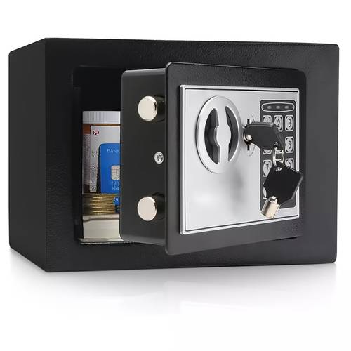 fireproof compact and secure with key backup home use store cash jewelry and guns