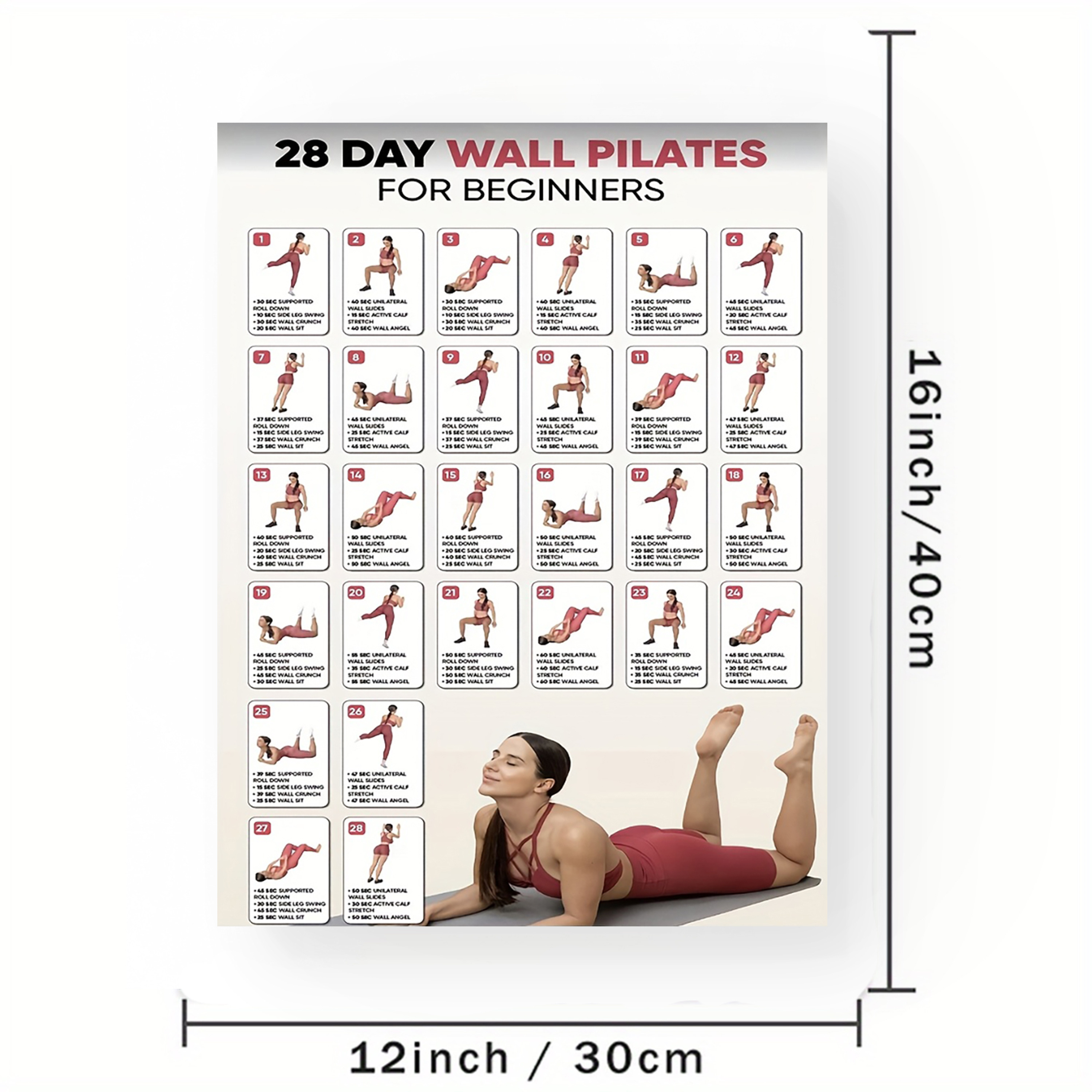 Wall Exercises For Easy Pilates At Home 30 Day Wall Pilates
