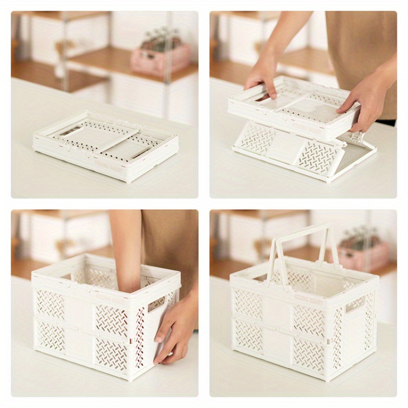 6pcs Classic Foldable Storage Baskets in Vibrant Colours