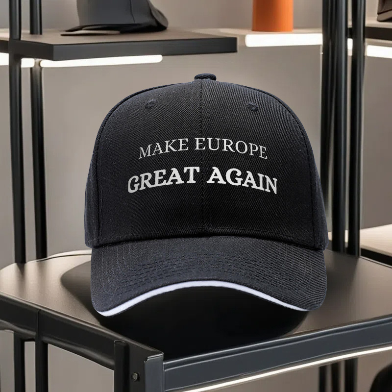 TEMU 2025 New Release 1pc 51.43 Meter " Again" Baseball Cap - Adjustable Snapback Trucker Hat, Lightweight Outdoor Sports Cap With White Logo, Black