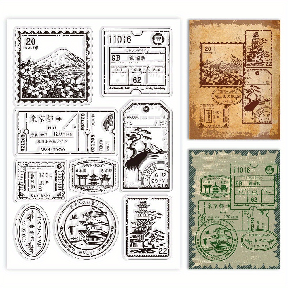 Image of 1sheet Pvc Plastic Clear Stamps For Scrapbooking Photo Album Cards Making 160x110x3mm Craft Supplies Stickers Handmade Kit