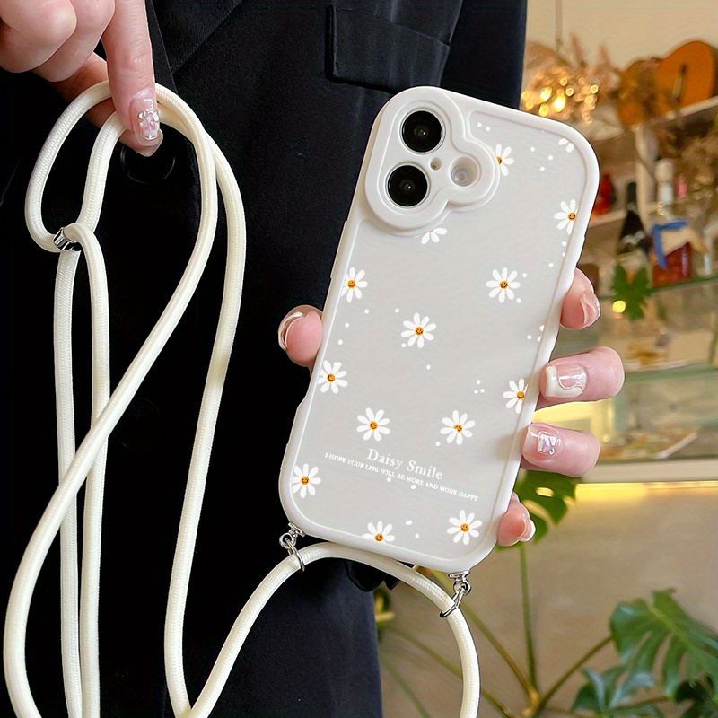 TEMU Custodia per Telefono: Lussuosa e Creativa, Moda Antishock, Completo con Motivo , Custodia con Laccetto per iPhone 16/15/14/13/12/11 Pro Max &