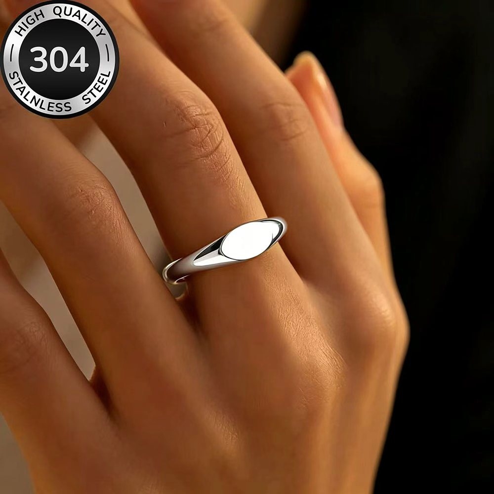 Women's Adjustable Hypoallergenic Stainless Steel Open Ring