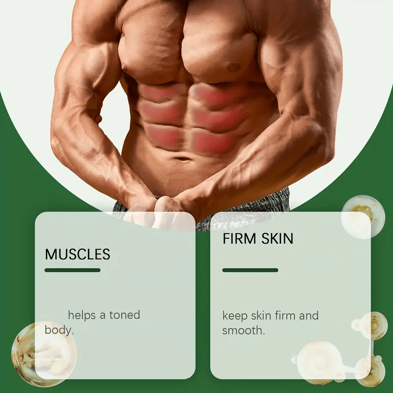 Bee Venom Heat Cream. Men's Bee Venom Abdominal Cream, Six-Pack Abs Lifting Moisturizing Firming, Light Beige, Enhanced Workout Effect, Men's Fitness Sports Line Muscle Body Six-Pack Cream, Muscle Care Cream for Workout, Suitable for Abdomen, Chest