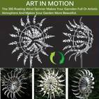 4pcs set 2 poles 1 3d windmill 1 conveniently packaged for easy assembly and dancing with the wind outdoor decoration windmill windmill yard and garden metal decoration