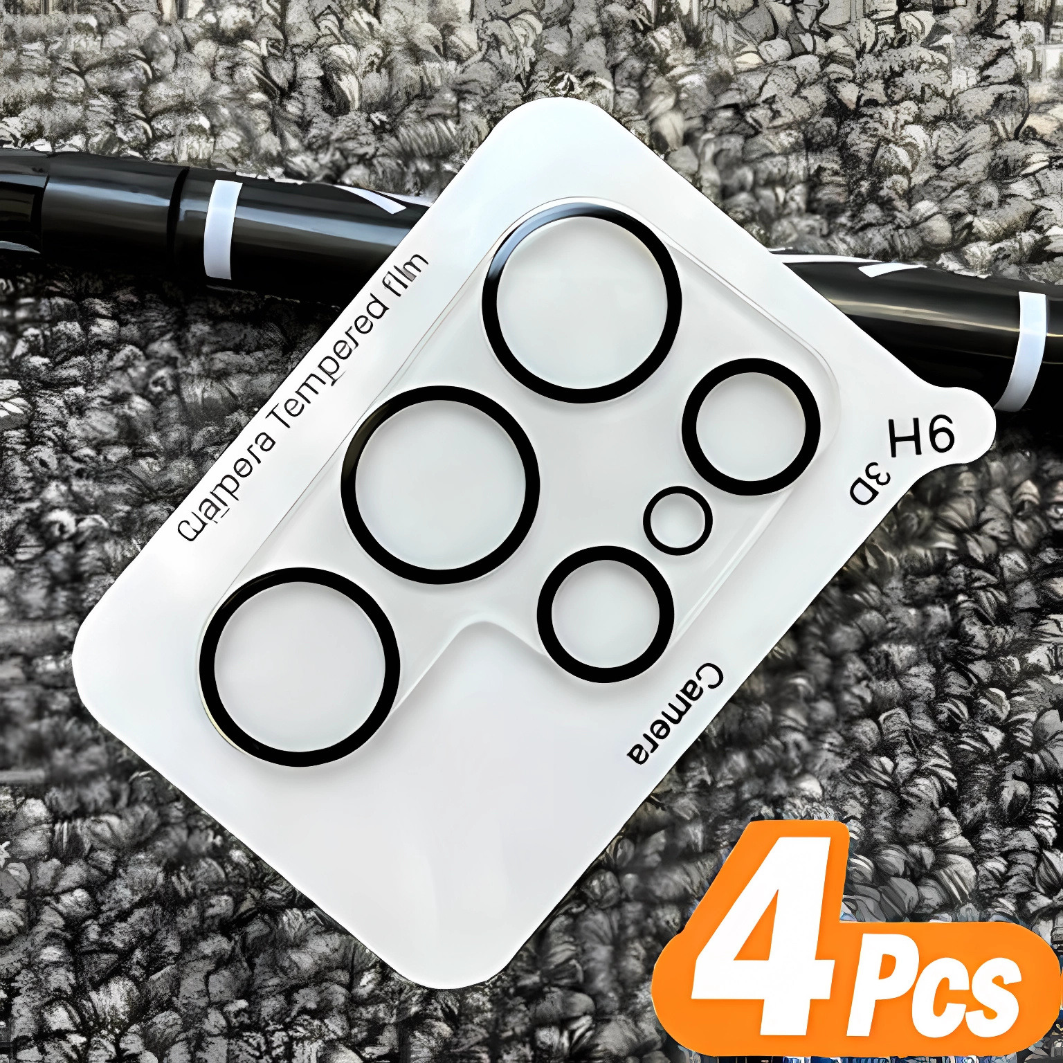 E-shop 4er-Pack Neuer Luxus Original Kameraobjektivschutz aus gehärtetem Glas, passend für for Samsung Galaxy S26/S26 Plus/S26 Ultra Serie, glatte