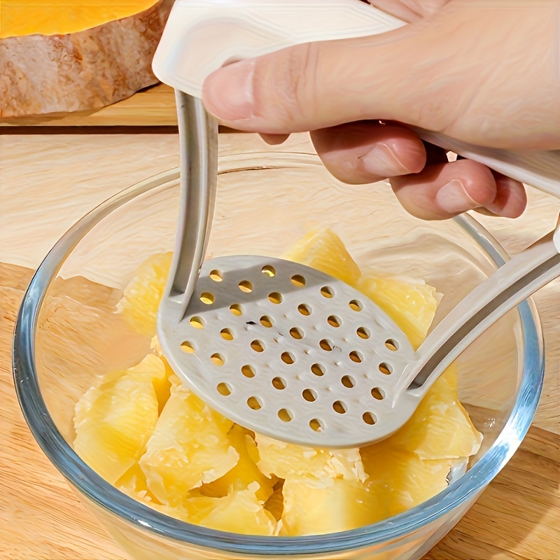 TEMU Râpe à légumes multifonction en plastique, hachoir à pommes de terre manuel, lame tranchante, poignée confortable pour douce, outil de cuisine