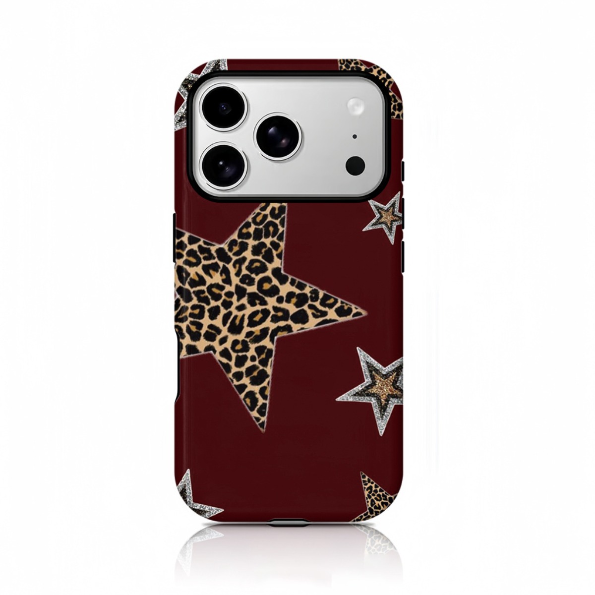 TEMU Phone Case: Phone Case - Stylish Dark Pattern Phone Case For Iphone 17, 17 Pro, 16 Pro Max, 15 Pro, 13, 11, 12, Xs, 8 Plus, And 7, Glossy 2-in-1