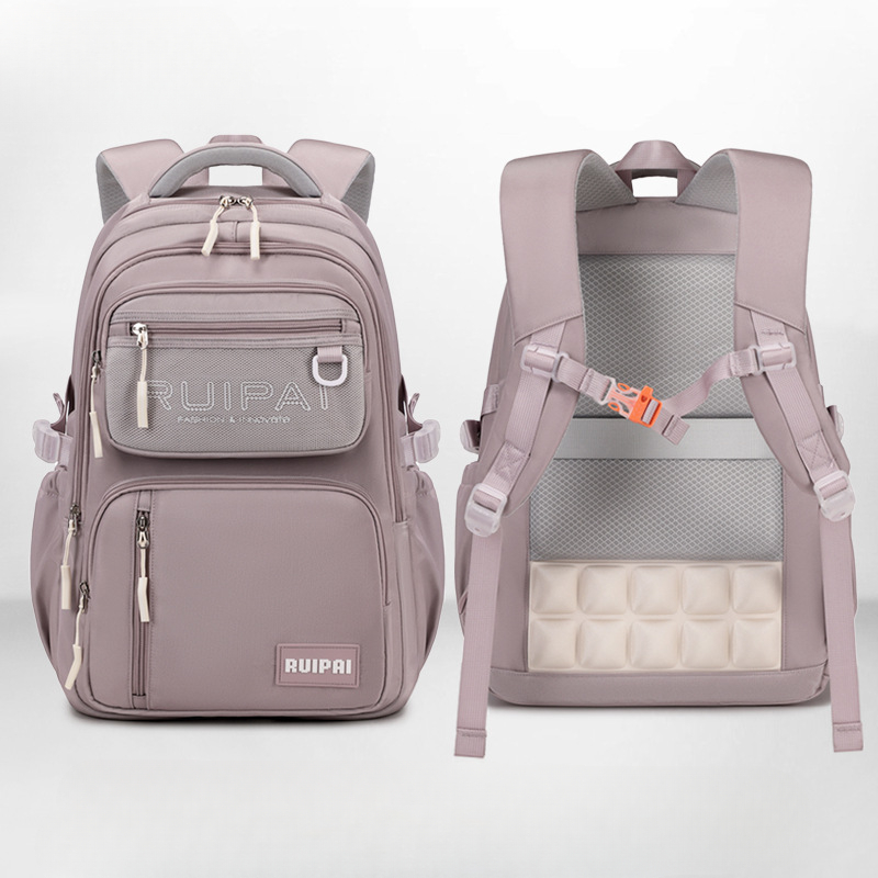 Image of School Backpack Middle And High School Students, Boys' Load-reducing Spine-protecting Backpack Grades 3 To Six, -large Capacity, -resistant, Girls, For Teenager