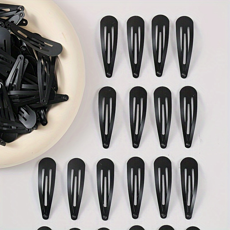 10 40 matte black teardrop hair clips for women 1 96inch non slip hairpins suitable for daily use braiding washing and makeup bohemian style easy hair additions cute hair clips fixed bun clips elegant additions