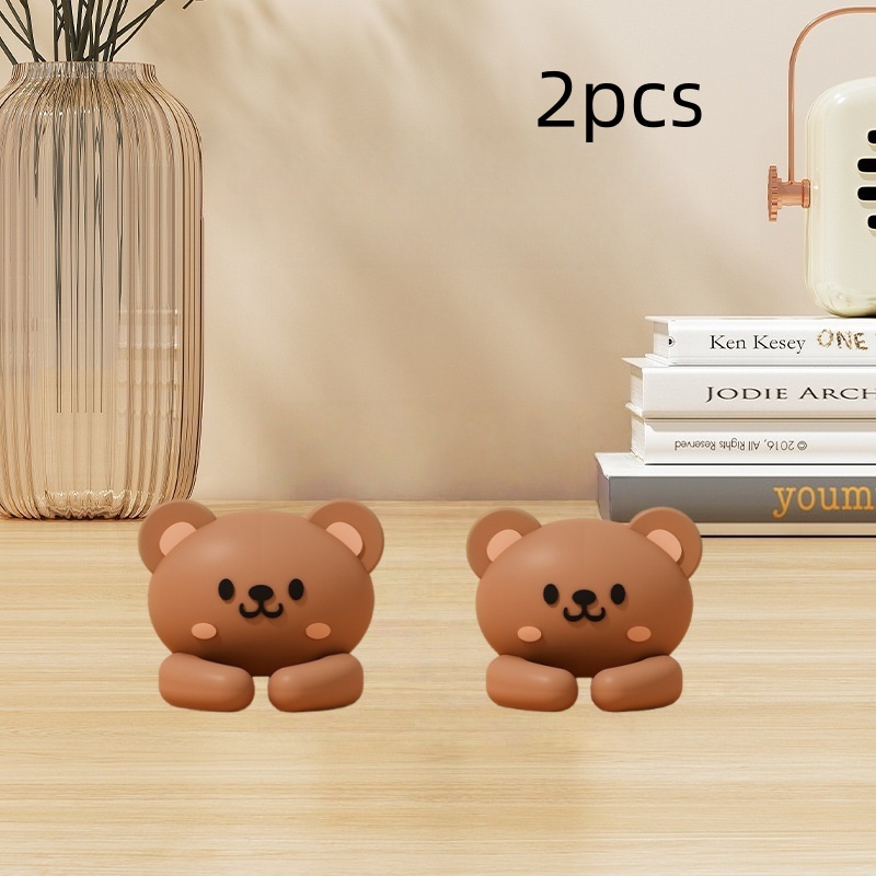 TEMU 2pcs Cute Animal Desktop Multi-functional Cable Winder, Cord Clip, And Practical Hook. No-nail, No-mark Cable Organizer For Desks And Drawers,