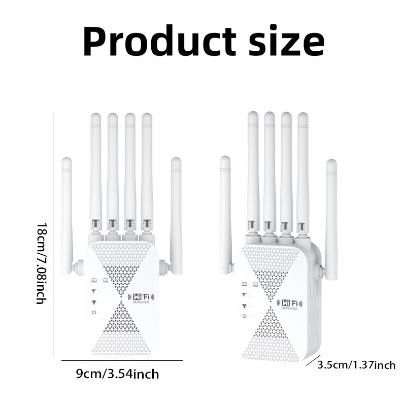 Image of Wifi6 Extender Is 1800mbps, 2.4ghzwifi Repeater With 6 High- Supports 360°wifi Coverage, And Enhances Through The Wall, Which Is Suitable For Simple Installation In Homes And Apartments.