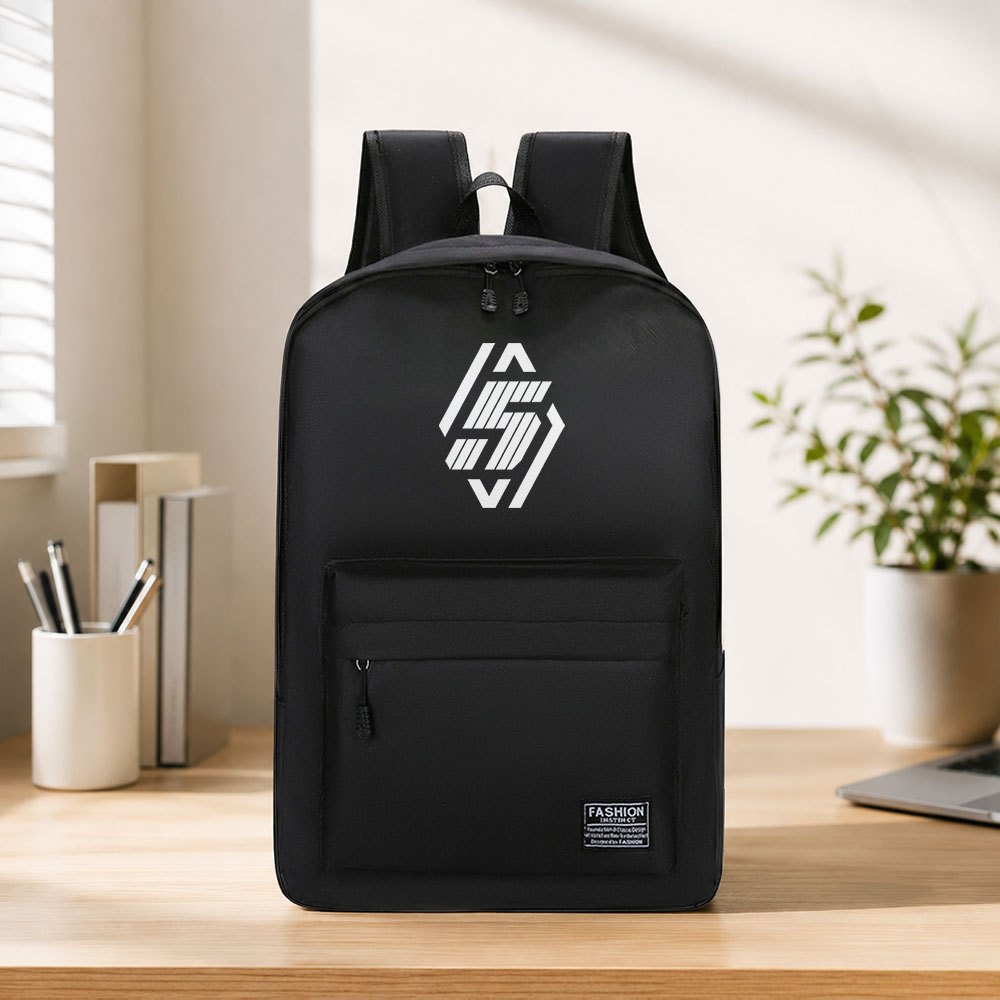 TEMU E- 5 Model Backpack - Stylish & Durable Bookbag With Adjustable Shoulder Straps & Zipper Closure, Suitable For, College, Commuting, Travel -