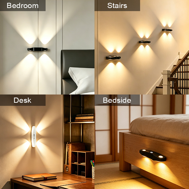 Smart Motion Sensor LED Wall Light with USB Charging