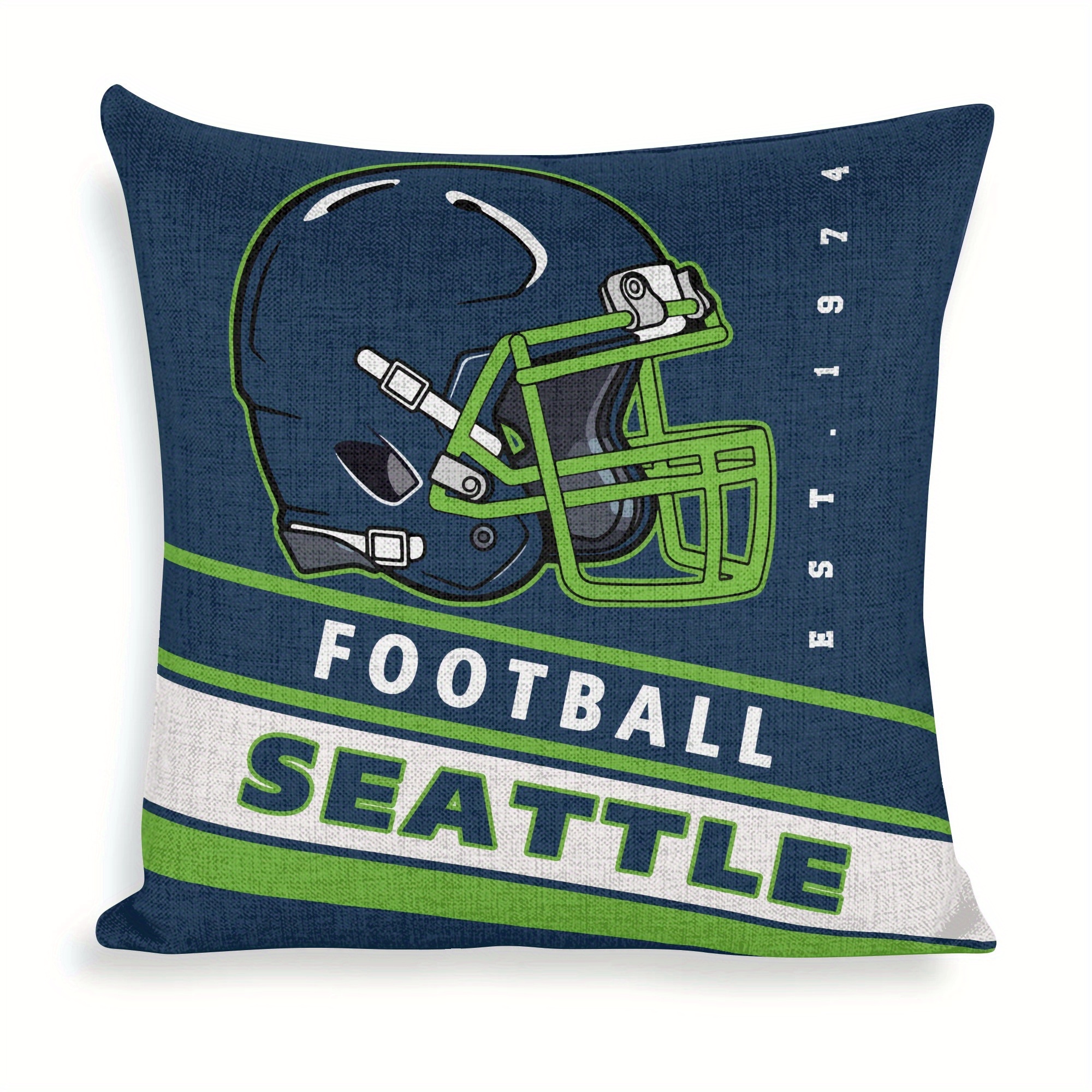 

Personalized Double-sided Pillowcase For Seattle Football Fans, Polyester, Ideal For Bedrooms And Living Rooms, Featuring Design, A Great Gift Option For Anyone.